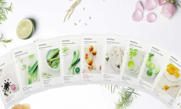 masker wajah terbaik di dunia - Innisfree My Real Squeeze Sheet Masks