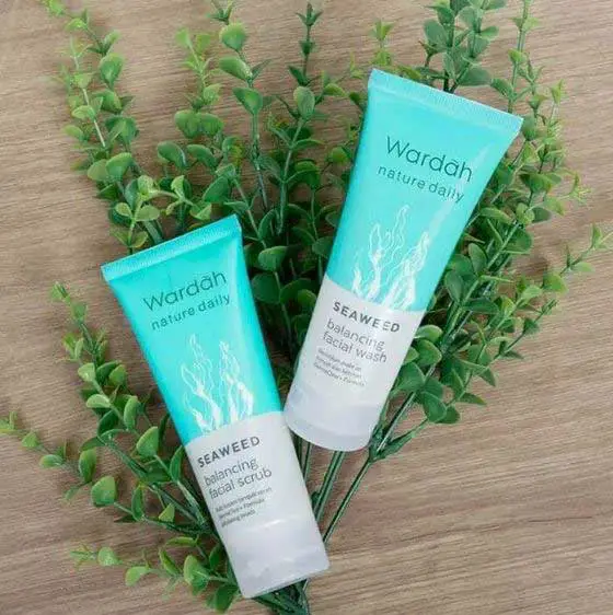 Masker Wajah Terbaik di dunia - Wardah Nature Daily Seaweed Balancing Facial Mask